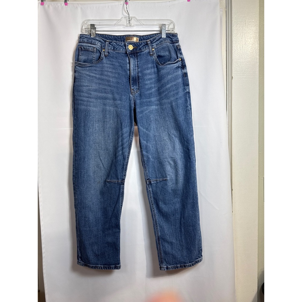 KUT from the Kloth Ashly Slouchy Barrel Jeans High Rise Blue Size 8